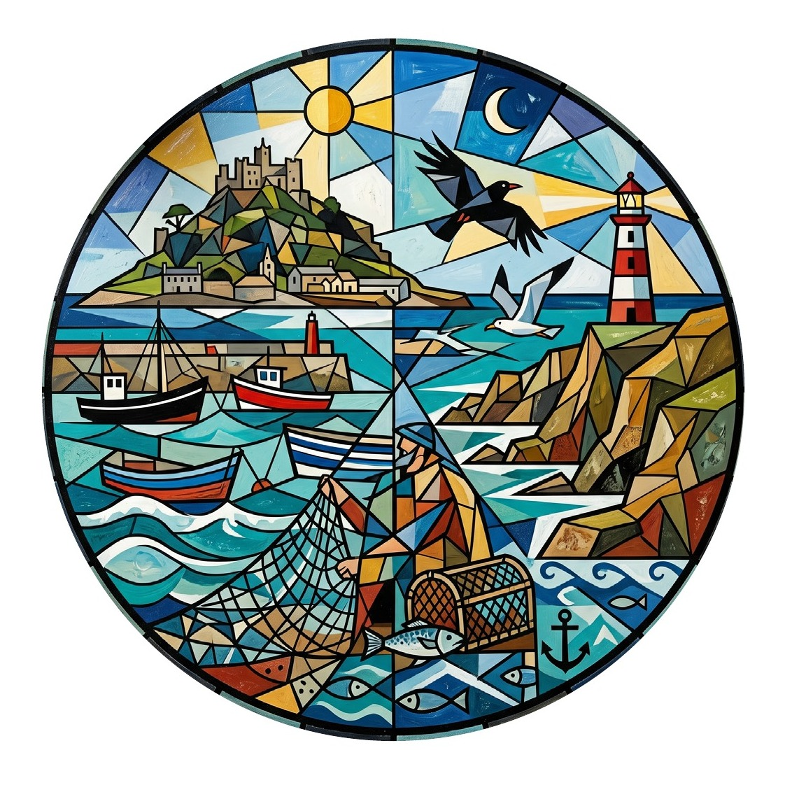 Cornish Coast 06 — Cornish gift coaster created by designers at Simply Coasters