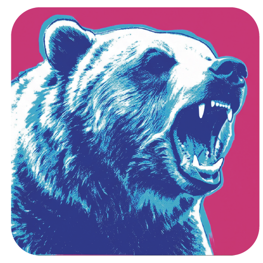 Warhol Bear 03 coaster design