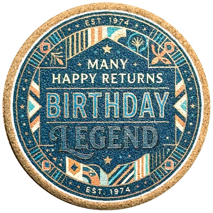Birthday coaster product photo
